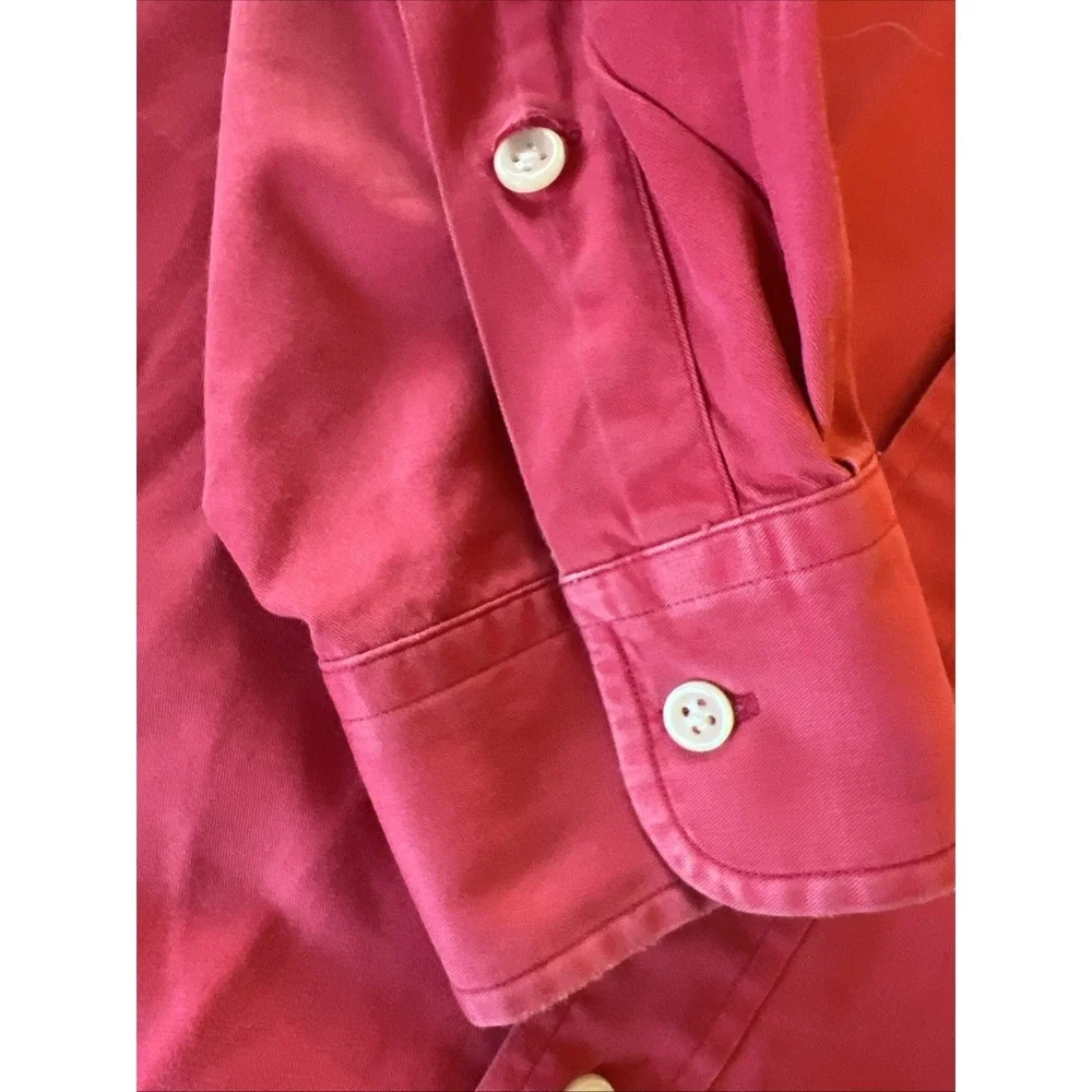 Ralph Lauren Blake Large Shirt Pink Mens Button Down Long Sleeve Pony Logo - Picture 9 of 9